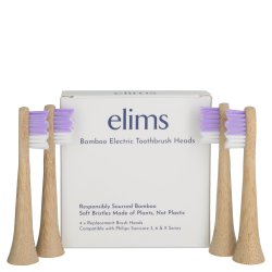 Elims Bamboo Electric Toothbrush Heads - Regular