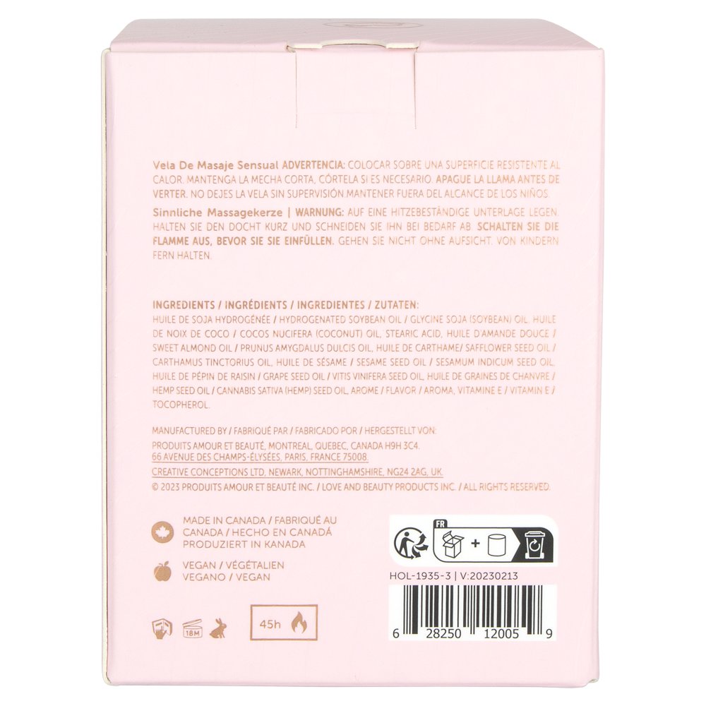 High On Love Pink Sensual Massage Candle | Beauty Care Choices