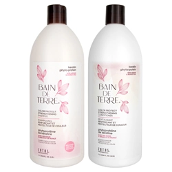 Bain de Terre Keratin Phyto-Protein Liter Shampoo/Conditioner Set 