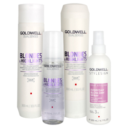 Goldwell Dualsenses Blondes & Highlights Care & Style Set - Everyday Blow-Dry Spray