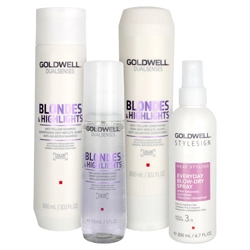 Goldwell Dualsenses Blondes & Highlights Care & Style Set - Everyday Blow-Dry Spray