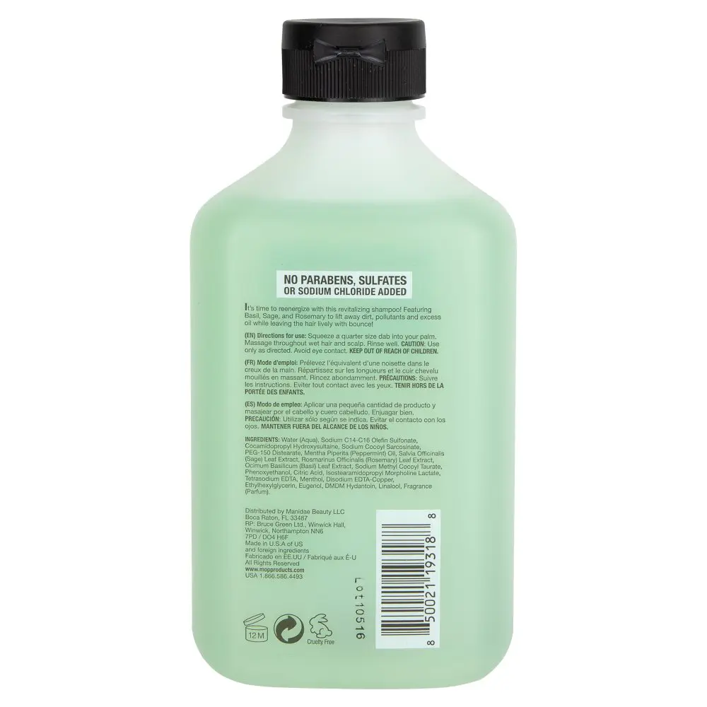 MOP Original Basil Mint Revitalizing Shampoo Beauty Care Choices