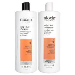 Nioxin Pro Clinical System 4 Color Safe Scalp Therapy Shampoo & Conditioner Set  - 33.8 oz