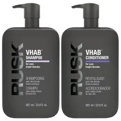 Rusk VHAB Shampoo & Conditioner Duo for Cool, Bright Blondes - 33.8 oz