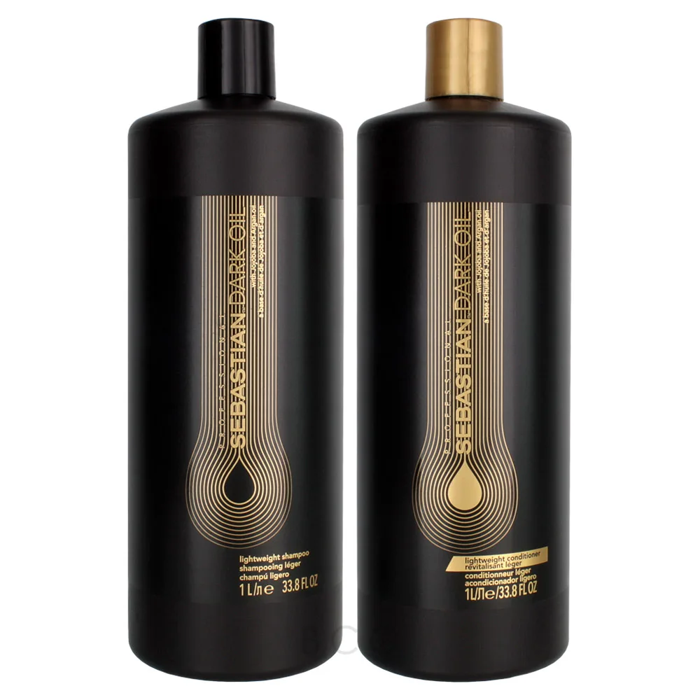 Sebastian Dark Oil Lightweight Shampoo & Conditioner 33.8 Oz Duo 