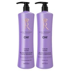 CHI Royal Treatment Color Gloss Blonde Enhancing Purple Shampoo & Conditioner Duo