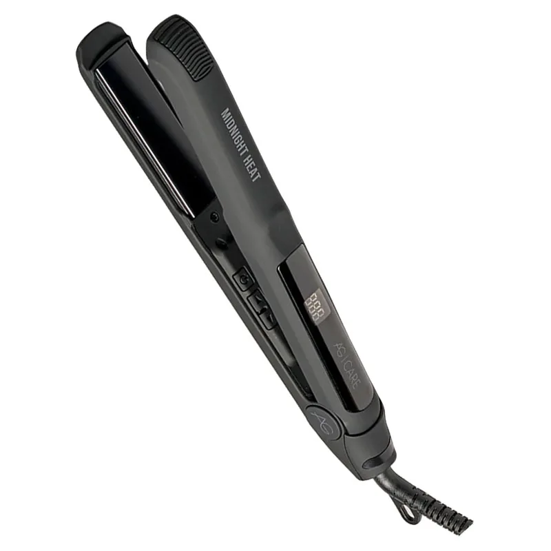 AG Care Midnight Heat Tourmaline Ionic Professional Flat Iron 1inches