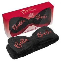 Mirabella Plush Bella Babe Bow Skincare Headband