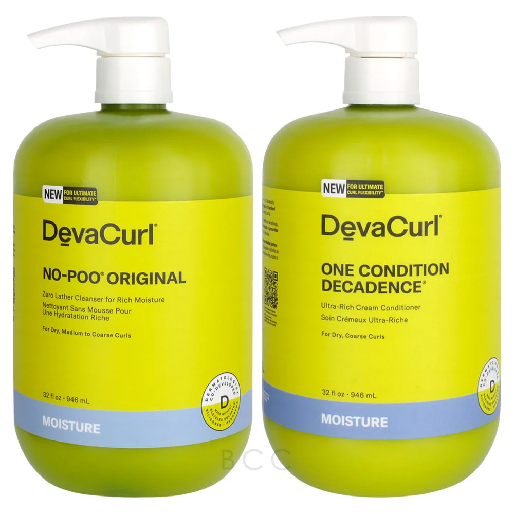 DEVACURL NO POO ORIGINAL SHAMPOO hot & ONE CONDITION ORIGINAL CONDITIONER 12oz SET